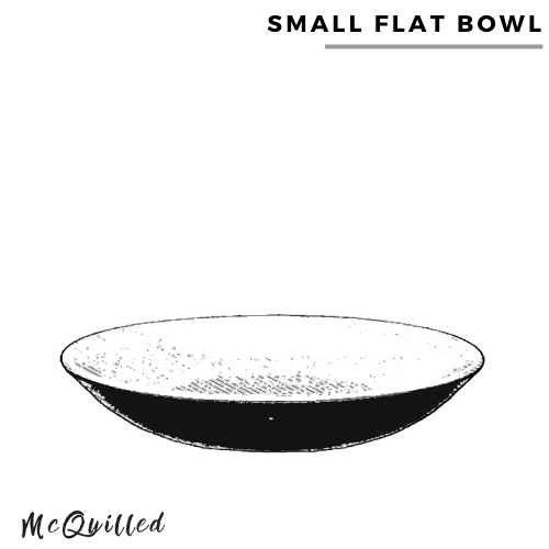 Small flat bowl style