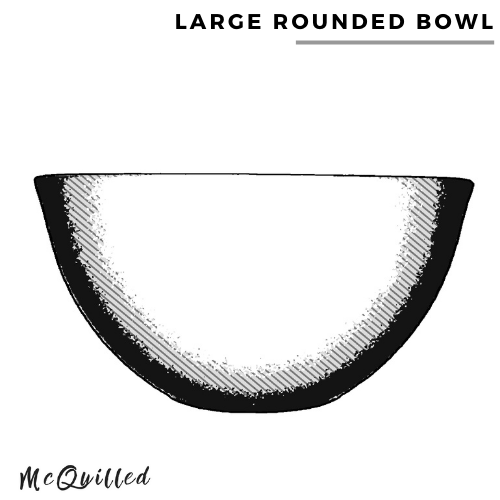 Large rounded bowl